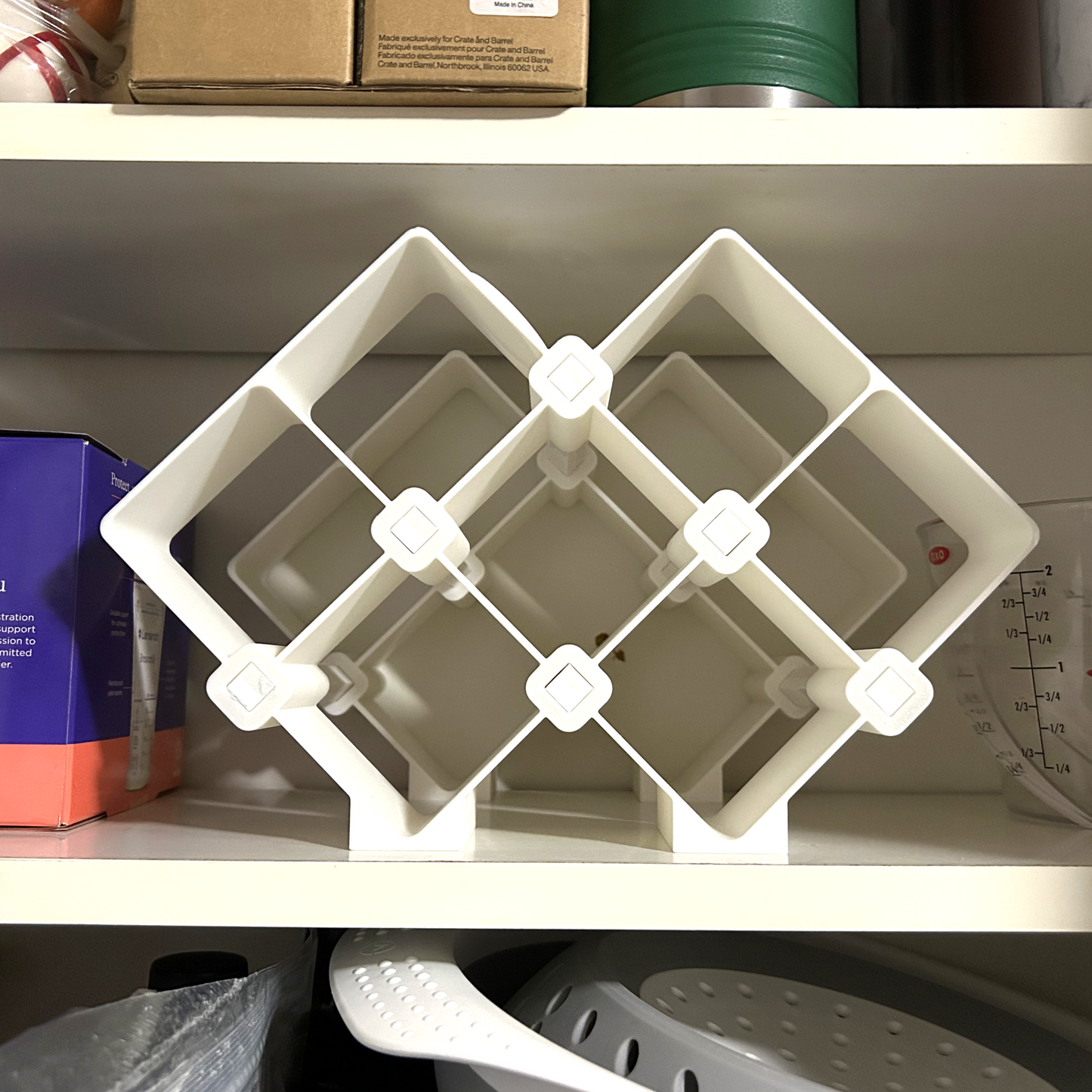 Baby Bottle Storage Rack – Holds 8 Bottles (Fits Dr. Brown’s Narrow)