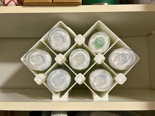 Baby Bottle Storage Rack – Holds 8 Bottles (Fits Dr. Brown’s Narrow)