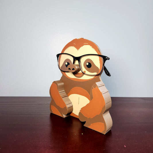 Sloth Eyeglasses Stand | Cute Nightstand Gift | Birthday Gift, Christmas Gift Idea or Stocking Stuffer