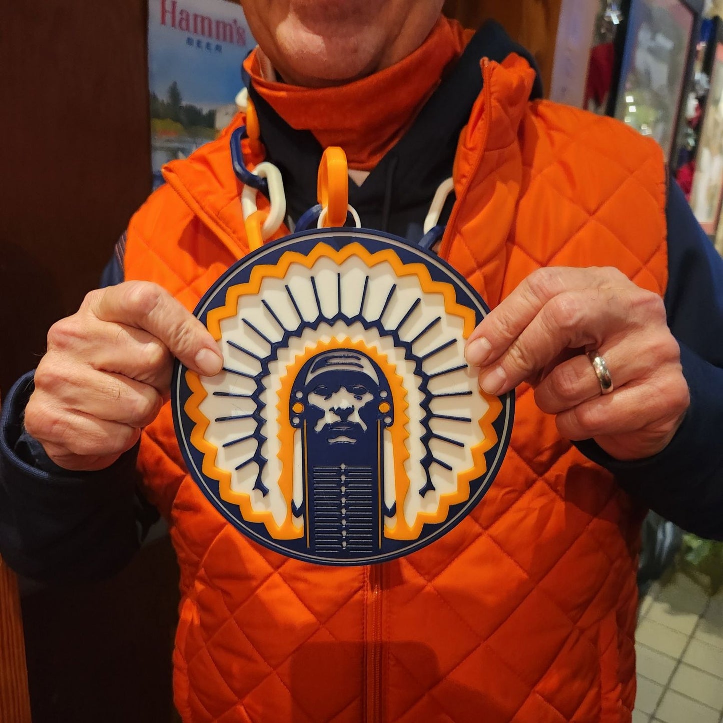 Custom Giant Team Logo Necklace - Gameday Edition