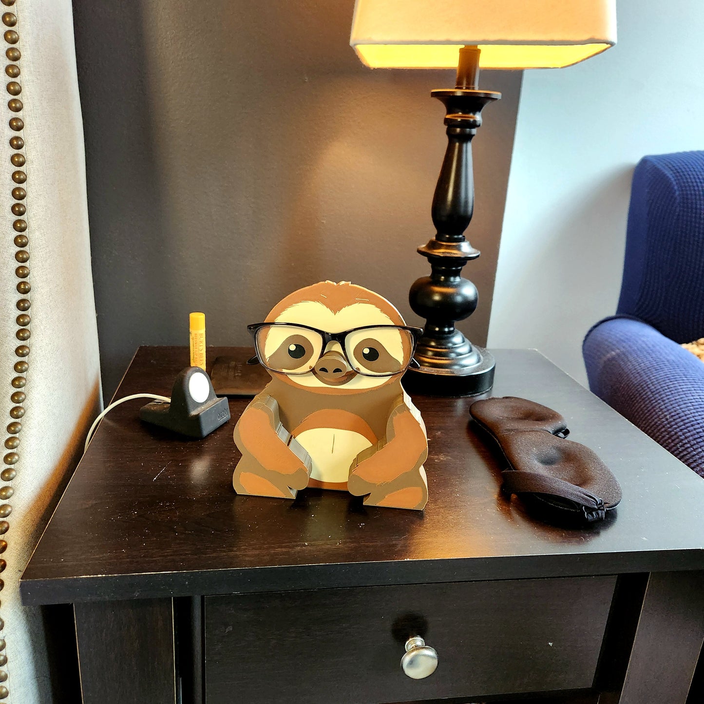 Sloth Eyeglasses Stand | Cute Nightstand Gift | Birthday Gift, Christmas Gift Idea or Stocking Stuffer